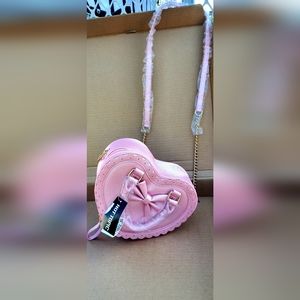Pink Lolita Hot Topic Heart Bag NWT